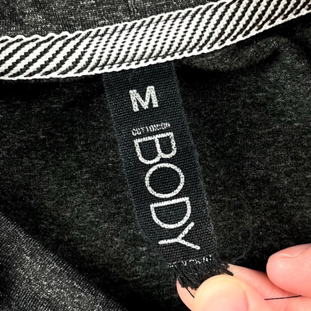 COTTON ON BODY • Black/Grey Pullover Cowl-neck Athletic Sweater, M - Picture 13 of 14